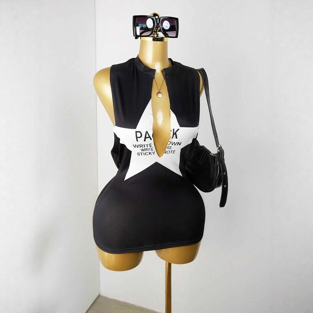 Midnight Muse Cutout Mini Dress